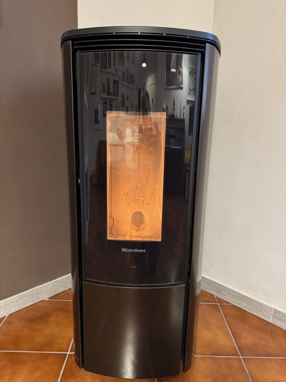 Sostituzione caminetto con stufa a pellet Extraflame Katia 5.0